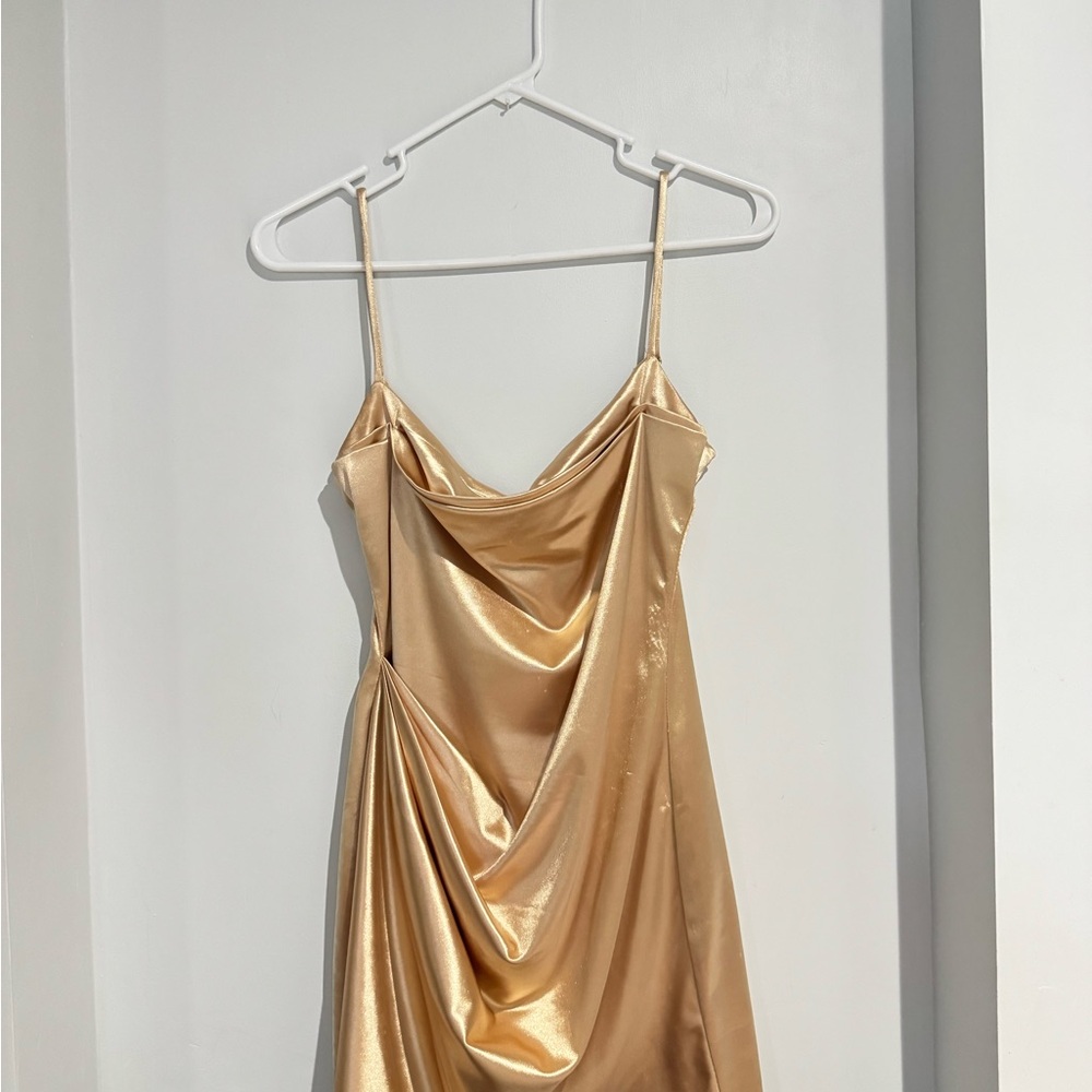 Lucy in the Sky Gold Mini Dress